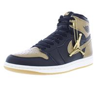 Nike Air Jordan 1 Retro High OG Sneaker Uomo, Nero/Vela/Oro metallizzato, 44 EU
