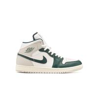 Nike Air Jordan 1 Mid SE Uomo - Sneakers Moda in Pelle Bianco e Verde - 44 EU