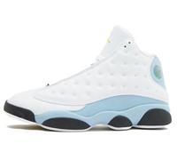 Nike Air Jordan 13 Retro Sneaker Uomo, Bianco/Blu Grigio/Nero/Giallo Ocra, 42.5 EU