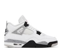 Nike Air Jordan 4 Retro Bianca Cement Uomini Scarpe Da Pallacanestro Summit Bianco/Rosso Fuoco FV5029-100, Summit Bianco/Rosso Fuoco, 44.5 EU