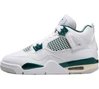 Nike Air Jordan 4 Retro Grandi Bambini, Bianco/Verde ossidato - bianco, 3.5 Big Kid