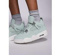 Nike - Air Jordan 4 Retro - Sneakers verdi e argento-Verde WM 11