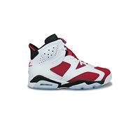 Nike Air Jordan 6 Retro Sneaker Uomo, Bianco/Carmine/Nero, 46 EU