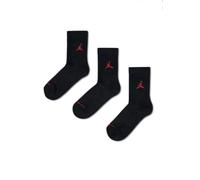 Nike Air Jordan Jumpman Crew Socks - Boys' Grade School (5-7 (Shoe 10C-3Y), Black)