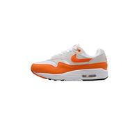 Nike Air Max 1, Scarpe da Ginnastica Donna, Neutral Grey/Safety Orange-White-Black, 38 EU