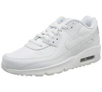NIKE Air Max 90 LTR (GS), Sneaker, White/White-Metallic Silver-White, 36.5 EU
