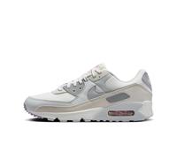 Nike Air Max 90, Sneaker Donna, Summit White Wolf Grey Beyond Pink, 38.5 EU