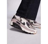 Nike - Air Max 90 - Sneakers marroni pitonate-Marrone WM 5.5