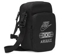 NIKE Air Max Heritage Crossbody Bag (4 litri) - Nero Gym Shoulder Bag, Nero/Bianco, Product dimensions 23 x 15 x 7.5 cm (Height x Width x Depth)