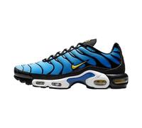 NIKE Air Max Plus OG, Sneaker Uomo, Black/Chamois-Sky Blue-Hyper Blue, 41 EU