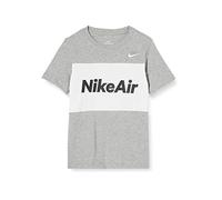 Nike Air Sportswear, T Shirt Bambino, Multicolore (Dark Grey Heather/Bianco), M