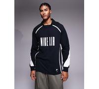 Nike - Air - Top a maniche lunghe nero e bianco XS
