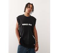 Nike Air - Top in jersey senza maniche oversize nero S