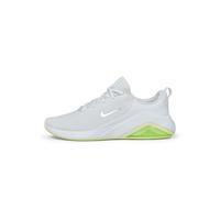 Nike Air Zoom Bella 7 Donna Scarpe Allacciate, Bianco/Mtlc Argento-Barely Volt, 41 EU