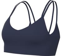 NIKE Alate Trace Reggiseno Sportivo Midnight Navy/White M