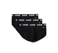 Nike all Day Cotton Stretch Hip Brief W/Fly Underwear (3-Pack) Mutande da Uomo, Nero/Nero/Nero, M (Pacco da 3)