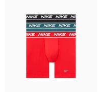 Nike all Day Micro Stretch Boxer Brief Underwear (3-Pack) Corti, Rosso Chili/Blu Scuro/Nero, S (Pacco da 3) Uomo