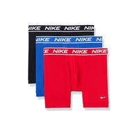 Nike all Day Micro Stretch Boxer Brief Underwear (3-Pack) Corti, Rosso Universitario/Blu Re/Nero, L (Pacco da 3) Uomo