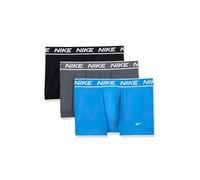 Nike all Day Micro Stretch Trunk Underwear (3-Pack) Bermuda, Blu Foto/Grigio Ferro/Nero, L (Pacco da 3) Uomo