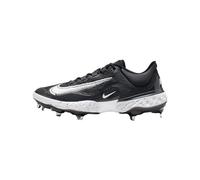 Nike Alpha Huarache Elite 4 Scarpe da baseball in metallo da uomo DJ6521, Nero/Bianco/Grigio fumo scuro, 50.5 EU