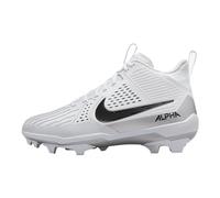 Nike Alpha Menace Strong II5139-010 - Tacchetti da calcio da uomo, colore: nero/argento metallizzato/bianco, Bianco/Argento metallizzato/Nero, 44 EU