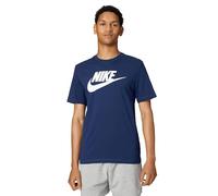NIKE AR5004-411 M NSW Tee Icon Futura T-Shirt Uomo Midnight Navy/White Taglia M