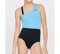 Nike Asymmetrical Monokin Costume Intero Nero Azzurro Bimba NESSF734-001