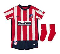 Nike ATM I NK BRT Kit HM, Set da Calcio Unisex Bimbi, Sport Red/(Midnight Navy) (Full Sponsor), 3-6M