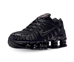 Nike AV3595-002 Shox TL Uomo, Black/Black-Mtlc Hematite-Max Orange EU 44.5