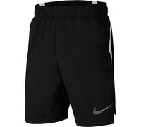 Nike B NK 6 inch Woven Short Pantaloncini, Black/White/(Reflect Silver), S Bambino