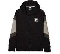 Nike B Nk Air Hoodie FZ Felpa Sportiva con Cappuccio, Bambino, Nero (Black/Carbon Heather/Anthracite/Black 010), 122 (Taglia Produttore:XS)