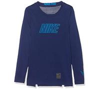 Nike B NP LS Comp T-Shirt A Manica Lunga, Bambino, Blue Void/Blue Hero, XL