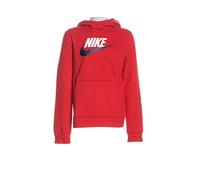 Nike B NSW Po Hoodie Club FLC Hbr Felpa, Bambino, University Red, S