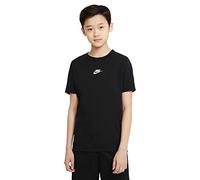 Nike B NSW Repeat Tee SS T-Shirt, Black/White, XS Bambino