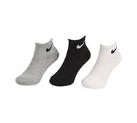 Nike Basic No Show 3Pk Calzini per bambini White/Dk Grey Heather 4/5 anni