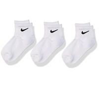 Nike Calza alla caviglia Basic Pack - confezione 3 paia per bambini, logo bianco - 5-7 anni