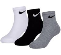 Nike -CONFEZIONE DA 3 PAIA -CALZA ALLA CAVIGLIA -LOGO bianco BIANCO/NERO/GRIGIO 4-5 anni W2F