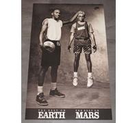 Nike Basketball Poster - Michael Jordan & Spike Lee / Best On Earth Mars In Mint