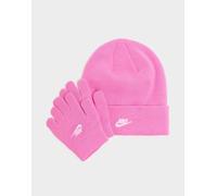 Nike Beanie/Gloves Set Junior - Rosa, rosa One Size