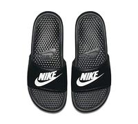 Nike Benassi Just Do It - Sandali sportivi da uomo, Nero e bianco, 46 EU