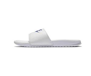 Nike Benassi Just Do It - Ciabatte Uomo, Bianco (White Varsity Royal White 102), 46 EU, Pair