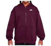 Nike - Big Kid's SW Club Fleece Oversized Full-Zip Hoodie - Giacca tempo libero S lilla