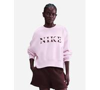 Nike Big Logo Life Swoosh W - Felpa - Donna - Rosa S