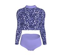 Nike Bikini a maniche lunghe con Stampa animalier di Nike Set 166168cm Viola