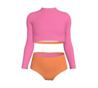 Nike Bikini Nike a maniche lunghe con blocchi di colore Set 128134cm rosa