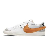 Nike Blazer Low '77 Jumbo, Scarpe da Ginnastica Donna, Bianco Arancione Grigio, 38 EU