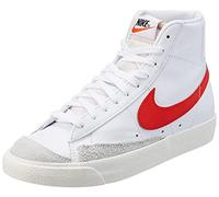Nike Blazer Mid '77, Scarpe da Ginnastica Donna, White/Habanero Red-Sail, 36.5 EU