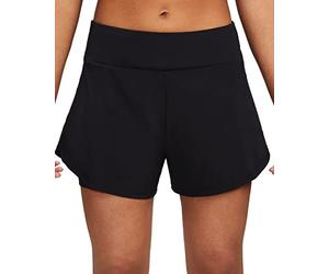 Nike Bliss DF Mr Pantaloncini, Nero/Argento Lucido, XL Donna