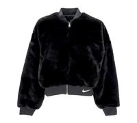 Nike - Bomber Reversibile in Finta Pelliccia Nero - - Sport - Donna - Nero - M