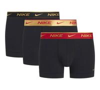 NIKE BOXER BRIEF 3 PACK BOXER UOMO IN COTONE DRI FIT COL.NERO ROSSO ORO TG.S